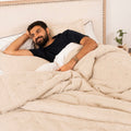 Cloud Cotton Gauze Quilted Shams | Sand