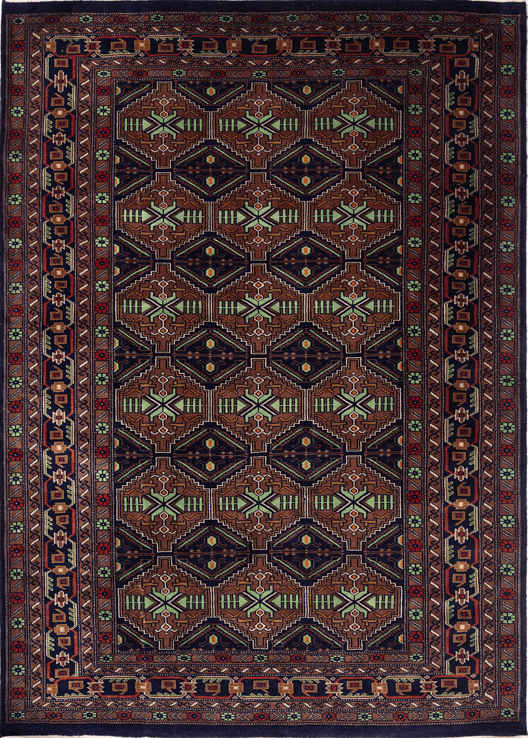 Tribal Red-green — Venjara Carpets