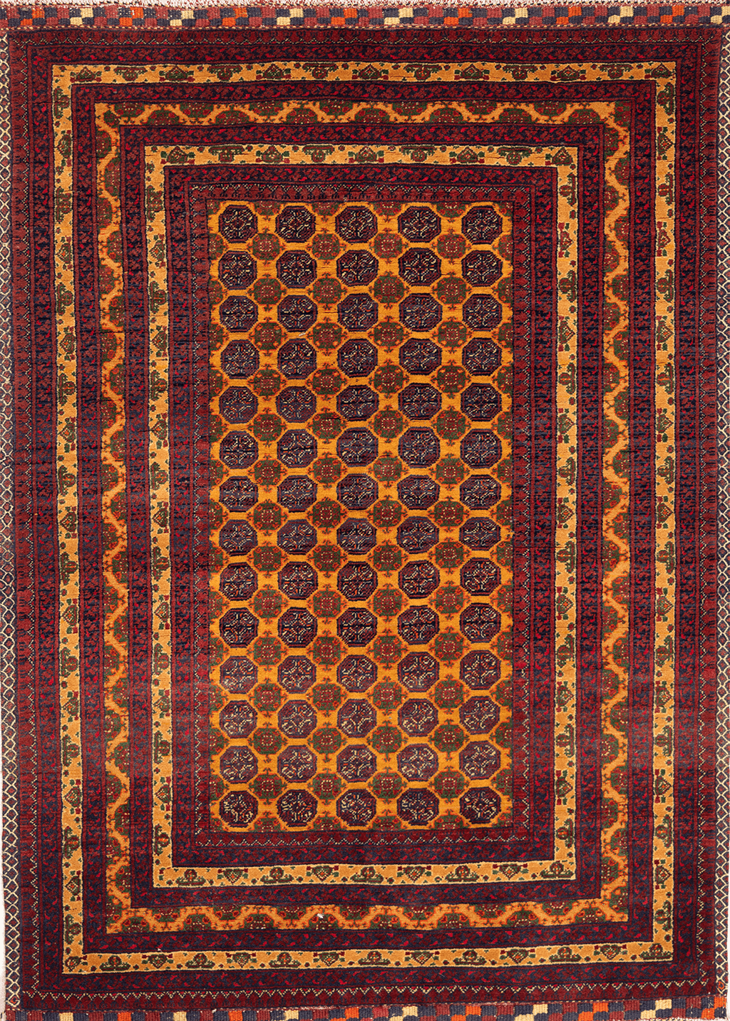 Afghani Red-orange — Venjara Carpets