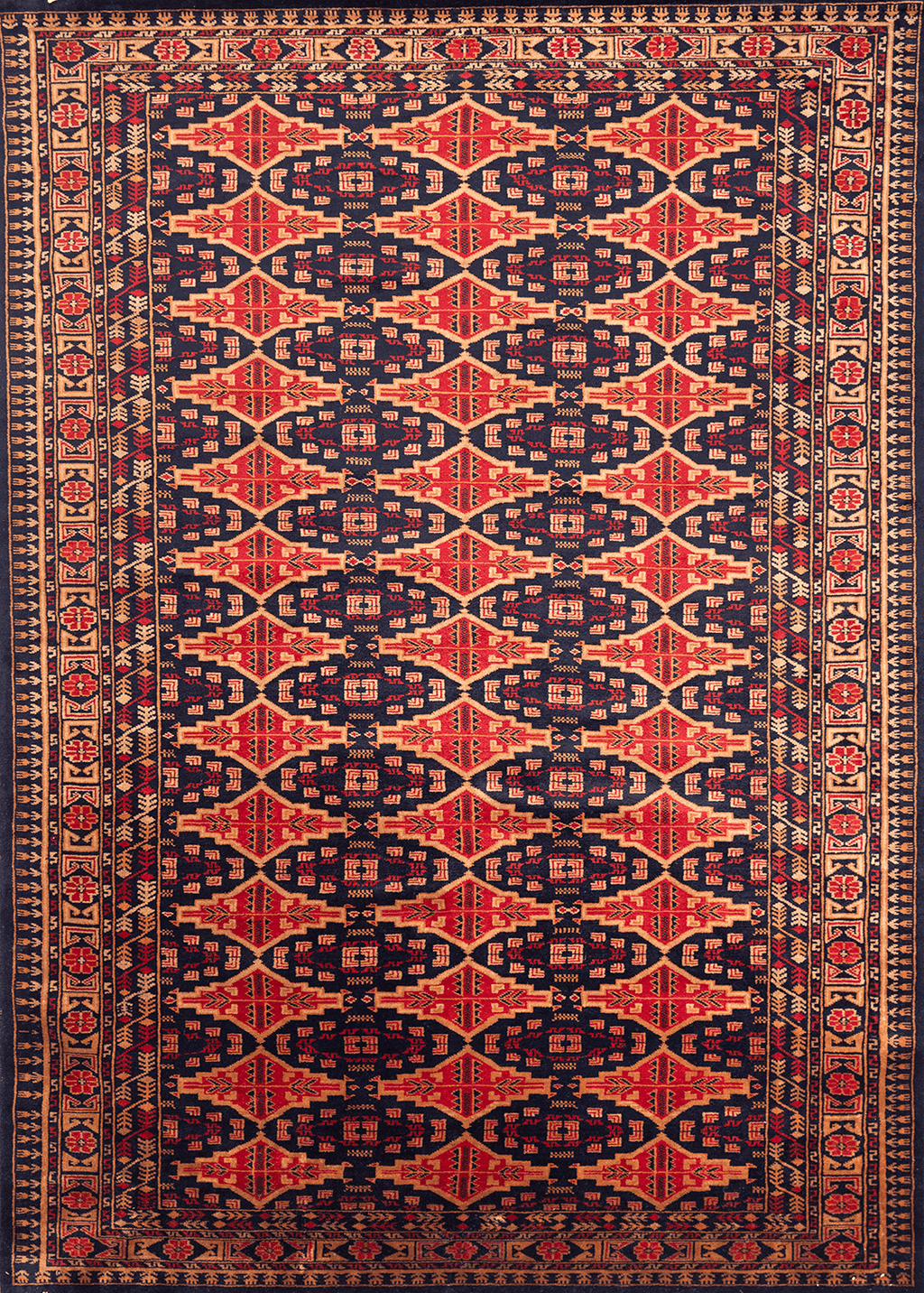 Tribal Blue-red — Venjara Carpets