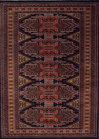 Tribal Navy-red — Venjara Carpets