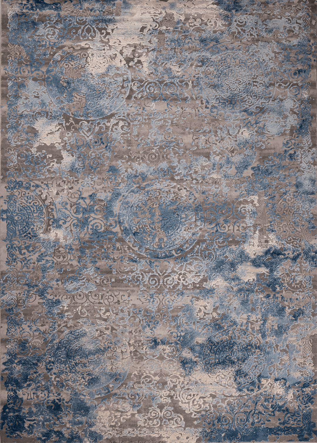 Blue Emboss — Venjara Carpets