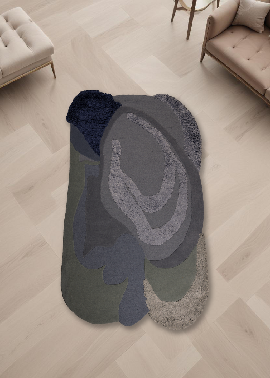 3d Pebbles — Venjara Carpets