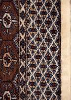 Bukhara Runner White — Venjara Carpets