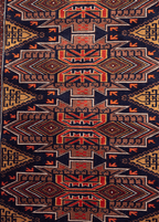 Tribal Navy-red — Venjara Carpets