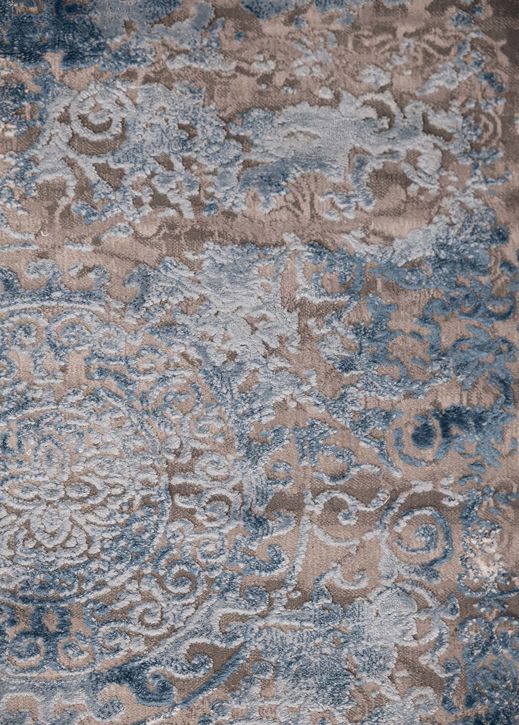 Blue Emboss — Venjara Carpets