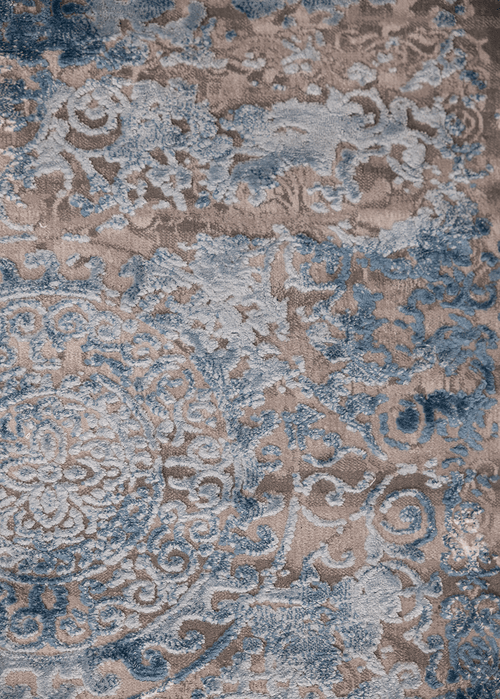 Blue Emboss — Venjara Carpets
