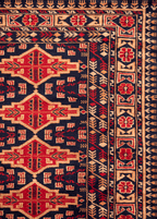 Tribal Blue-red — Venjara Carpets