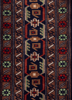 Tribal Red-green — Venjara Carpets
