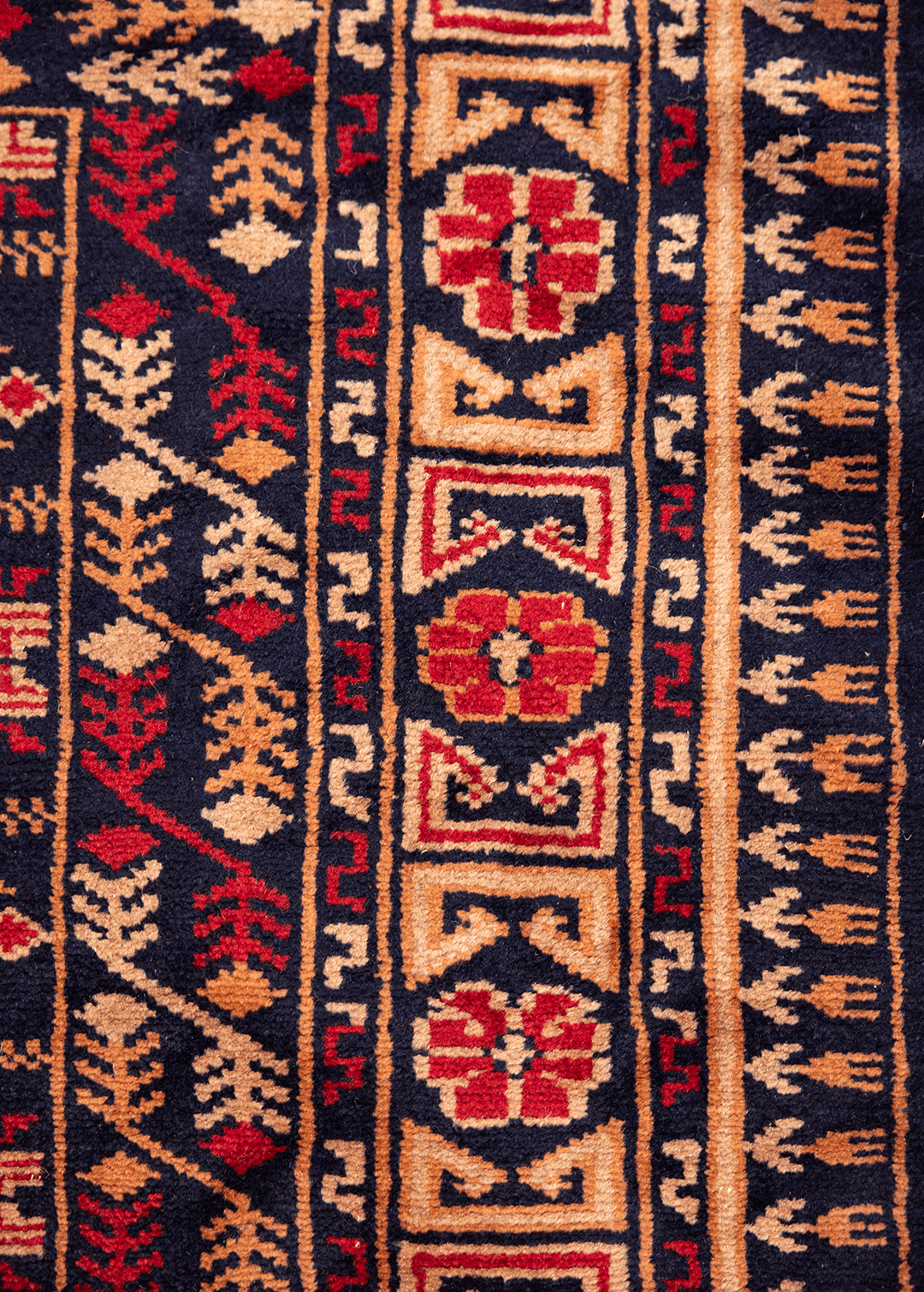 Tribal Blue-red — Venjara Carpets