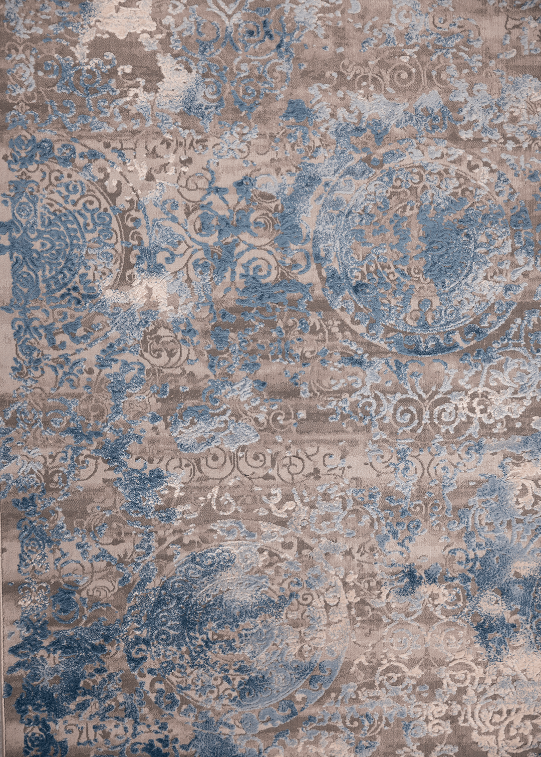 Blue Emboss — Venjara Carpets
