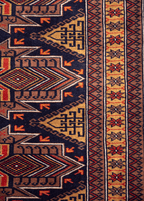 Tribal Navy-red — Venjara Carpets