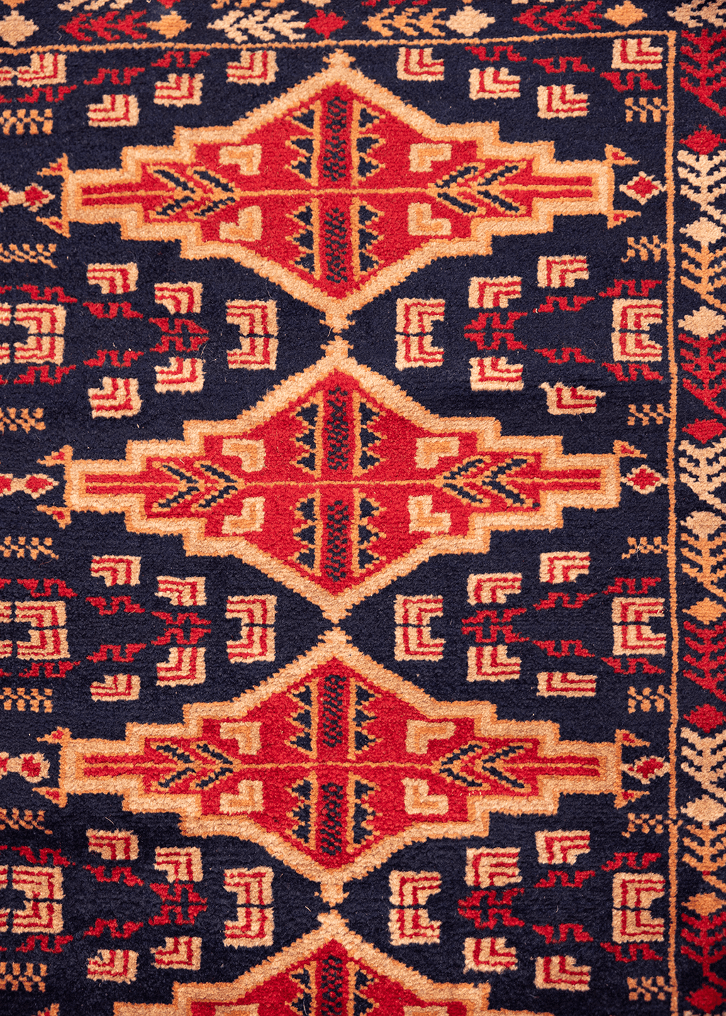 Tribal Blue-red — Venjara Carpets