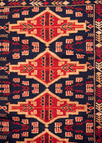 Tribal Blue-red — Venjara Carpets