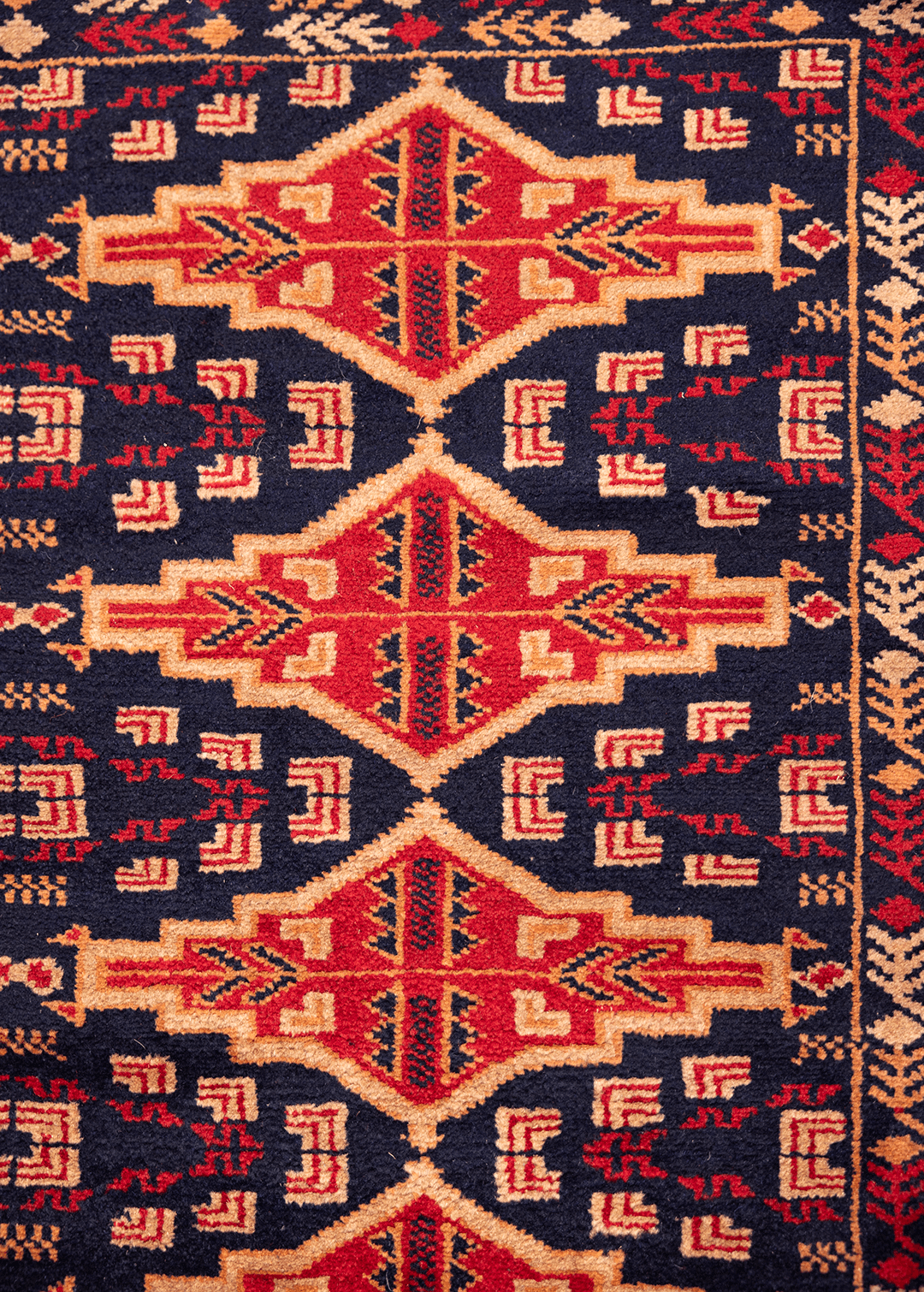 Tribal Blue-red — Venjara Carpets