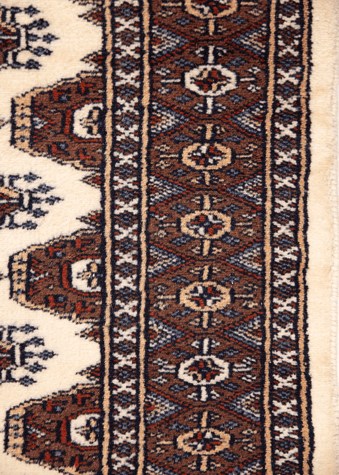 Bukhara Runner White — Venjara Carpets