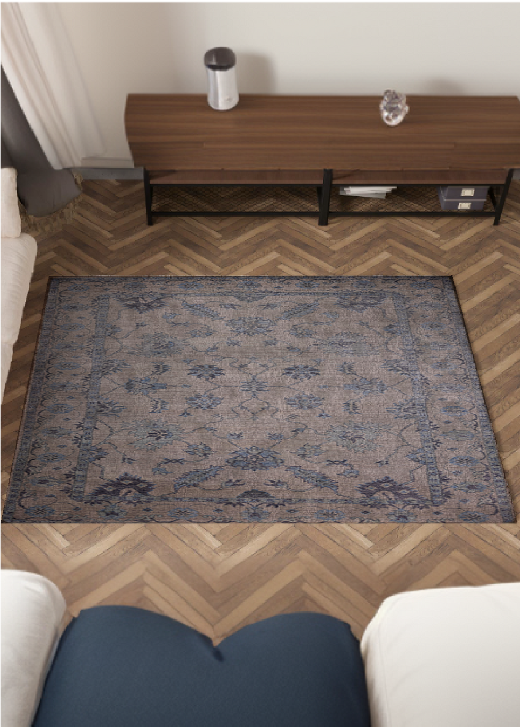 Soothing Blues — Venjara Carpets