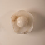 Alabaster Flower Wall Light — Harshita Jhamtani Designs
