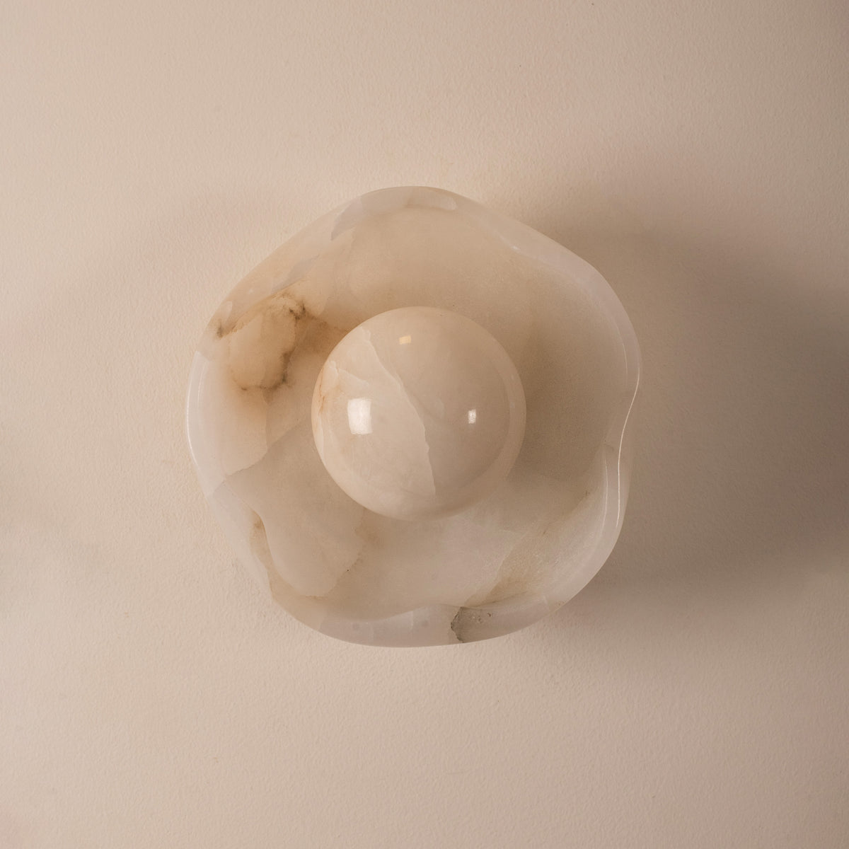 Alabaster Flower Wall Light — Harshita Jhamtani Designs