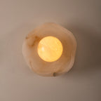 Alabaster Flower Wall Light — Harshita Jhamtani Designs