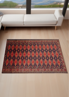 Tribal Blue-red — Venjara Carpets