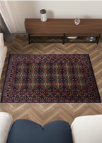 Tribal Red-green — Venjara Carpets