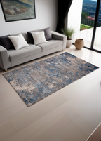 Blue Emboss — Venjara Carpets