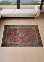 Center Kashan Red — Venjara Carpets
