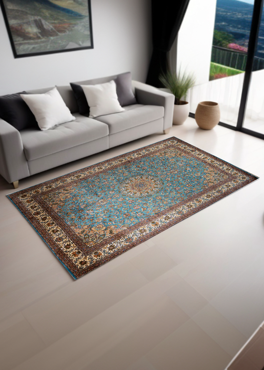 Persian Firozi — Venjara Carpets