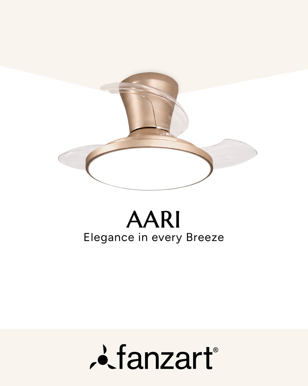 Aari - Hugger (Low-Ceiling) Fan