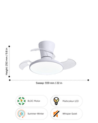 Aari - Hugger (Low-Ceiling) Fan