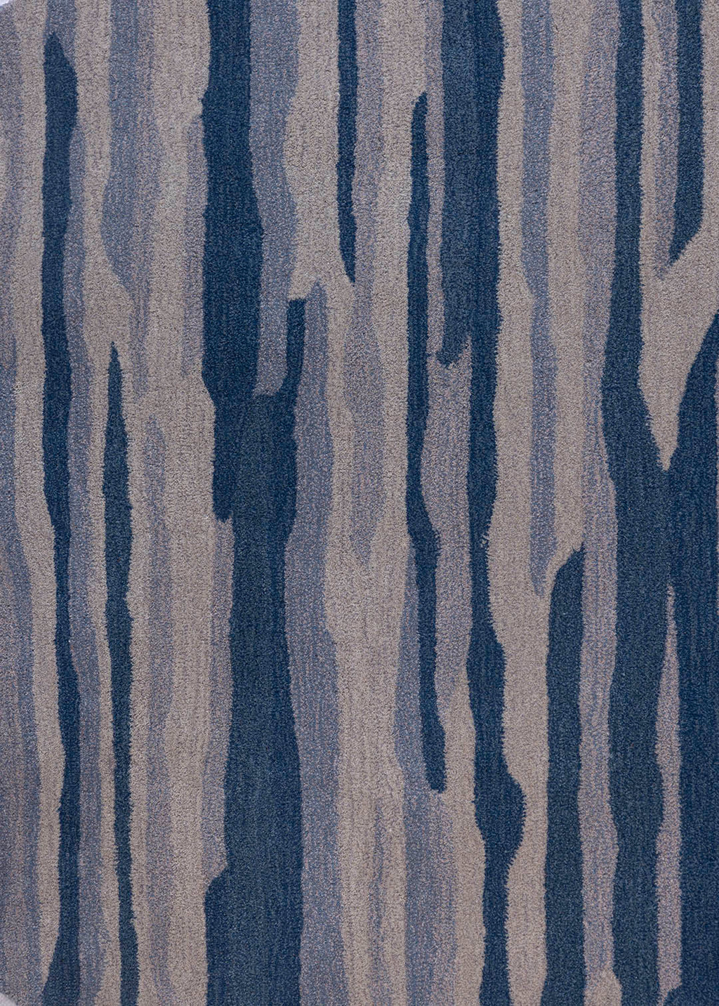 Blue Round Rug — Venjara Carpets