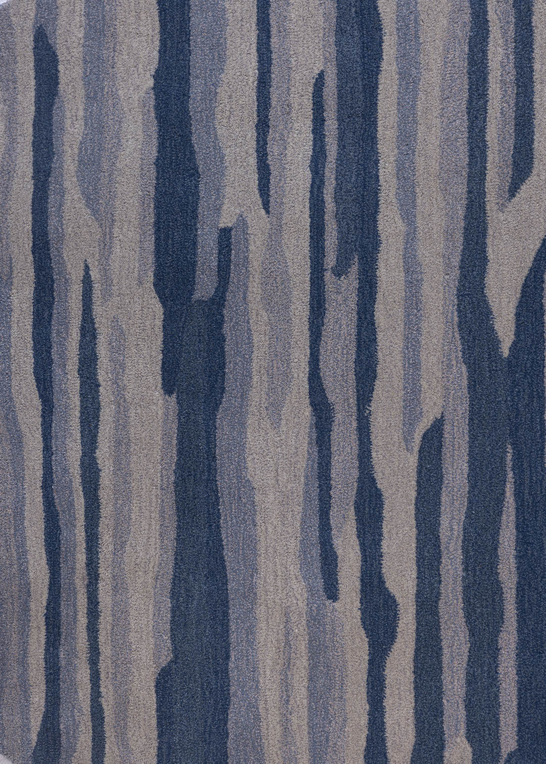 Blue Round Rug — Venjara Carpets