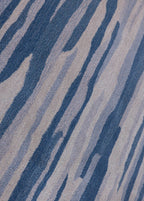 Blue Round Rug — Venjara Carpets