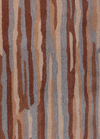 Brown Round Rug — Venjara Carpets
