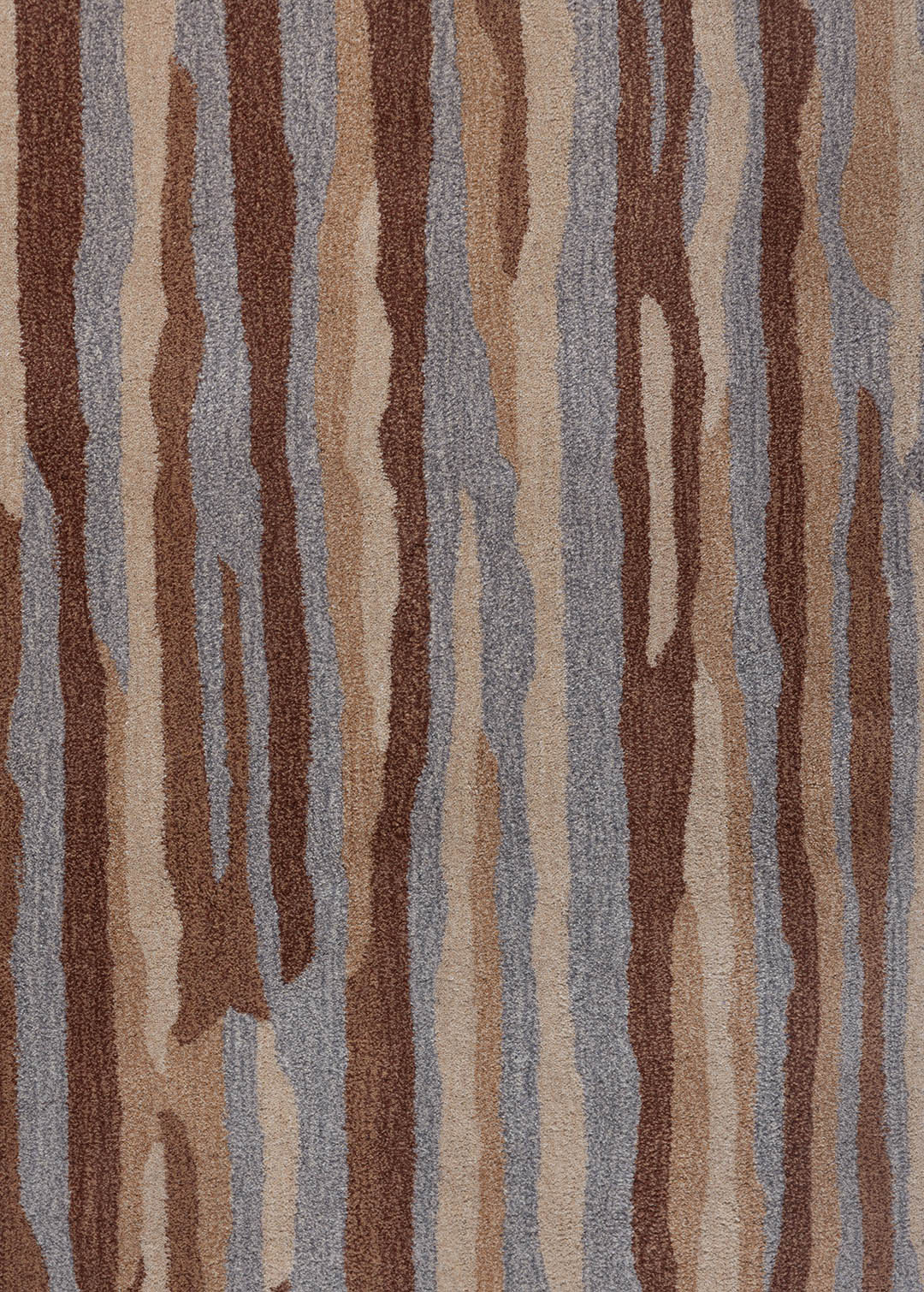 Brown Round Rug — Venjara Carpets