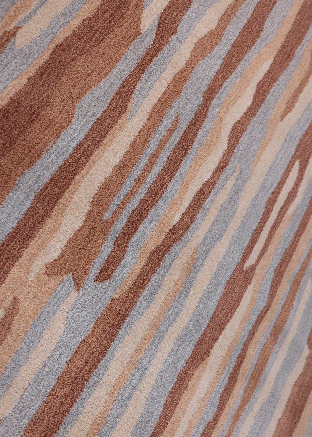 Brown Round Rug — Venjara Carpets