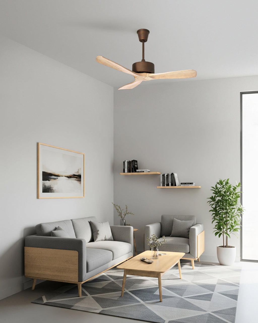 Mini Cherry – Modern Wooden Fan