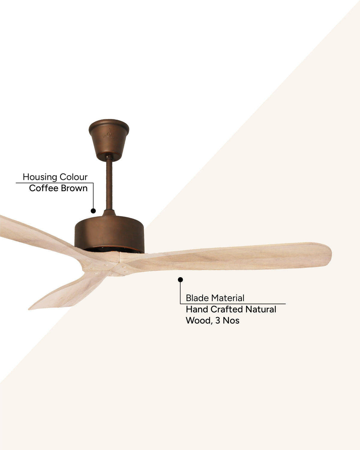 Cherry - Modern Wooden Fan