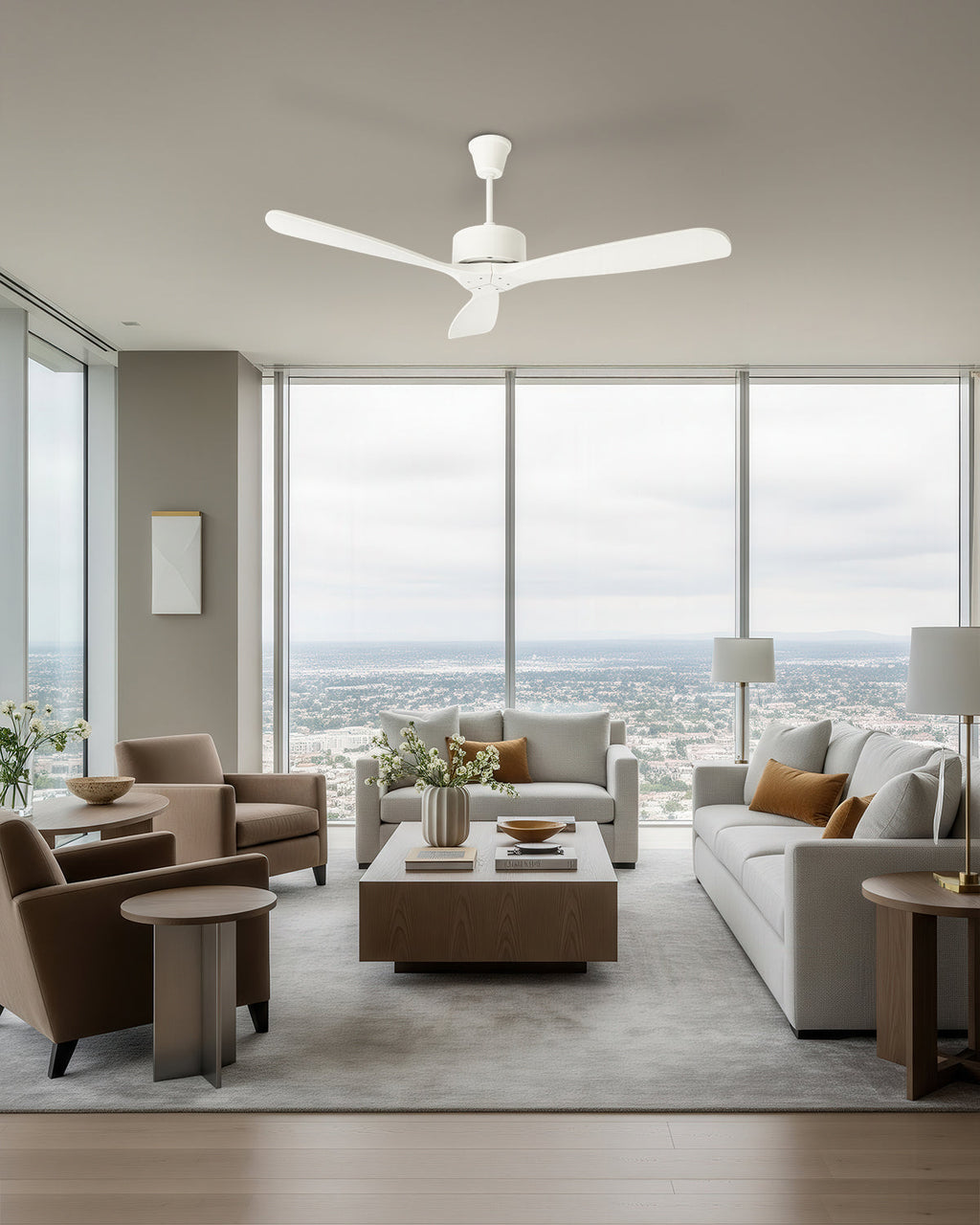 Cherry - Modern Wooden Fan