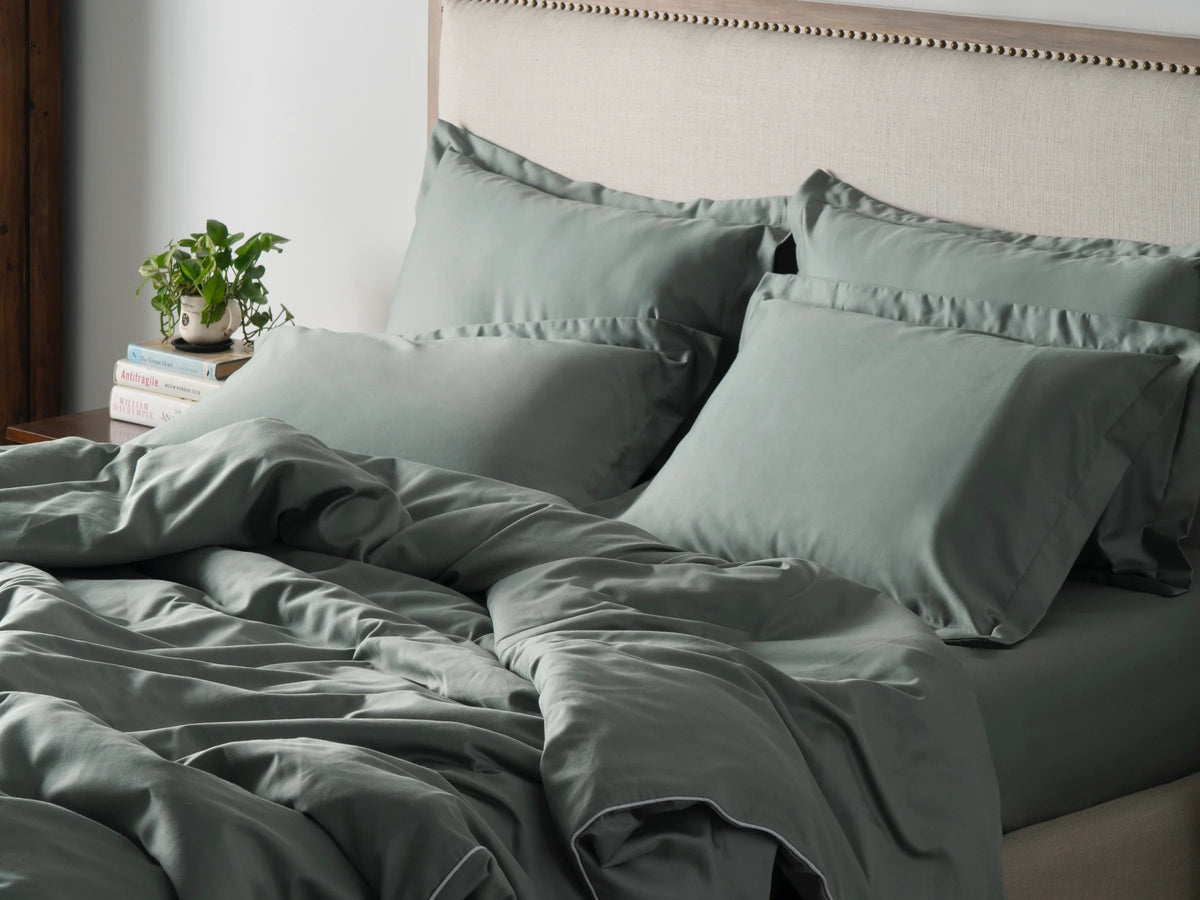 Piping Luxe Pillowcase Pair | 600 Thread Count