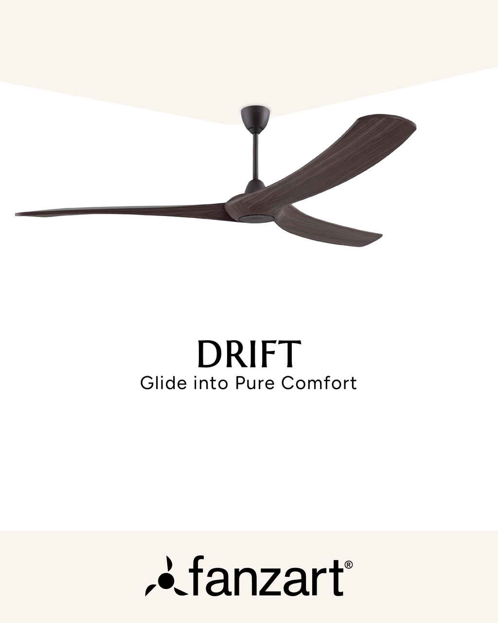 Drift - Modern Wooden Fan