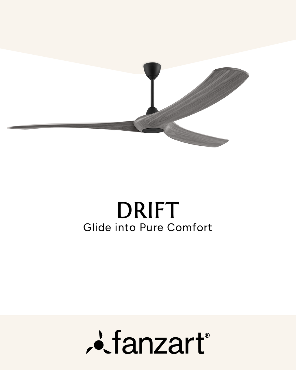 Drift - Modern Wooden Fan