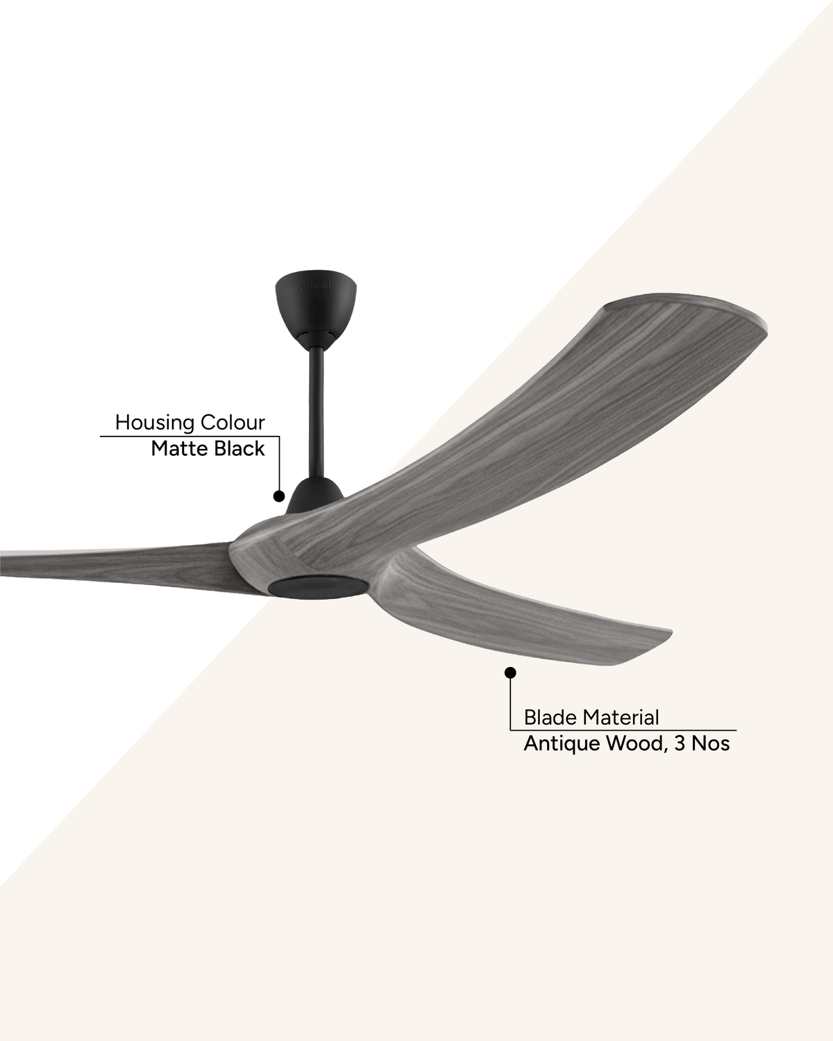 Drift - Modern Wooden Fan