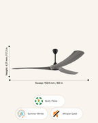Drift - Modern Wooden Fan
