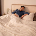 Cloud Cotton Gauze Quilted Bed Cover | King | White