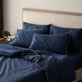 Piping Luxe Pillowcase Pair | 600 Thread Count | Extra Large | Midnight