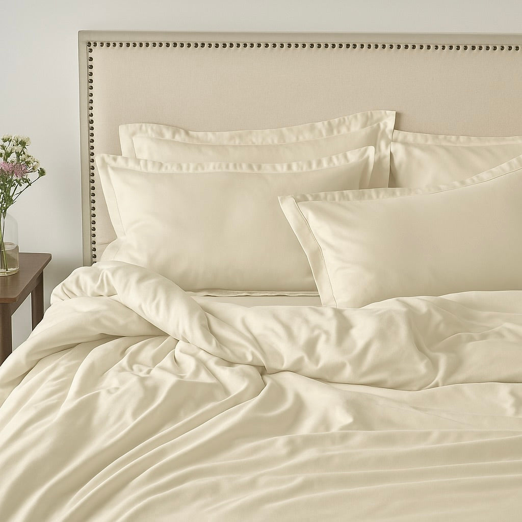 Classic Luxe Duvet Cover | 600 Thread Count | King | Ivory