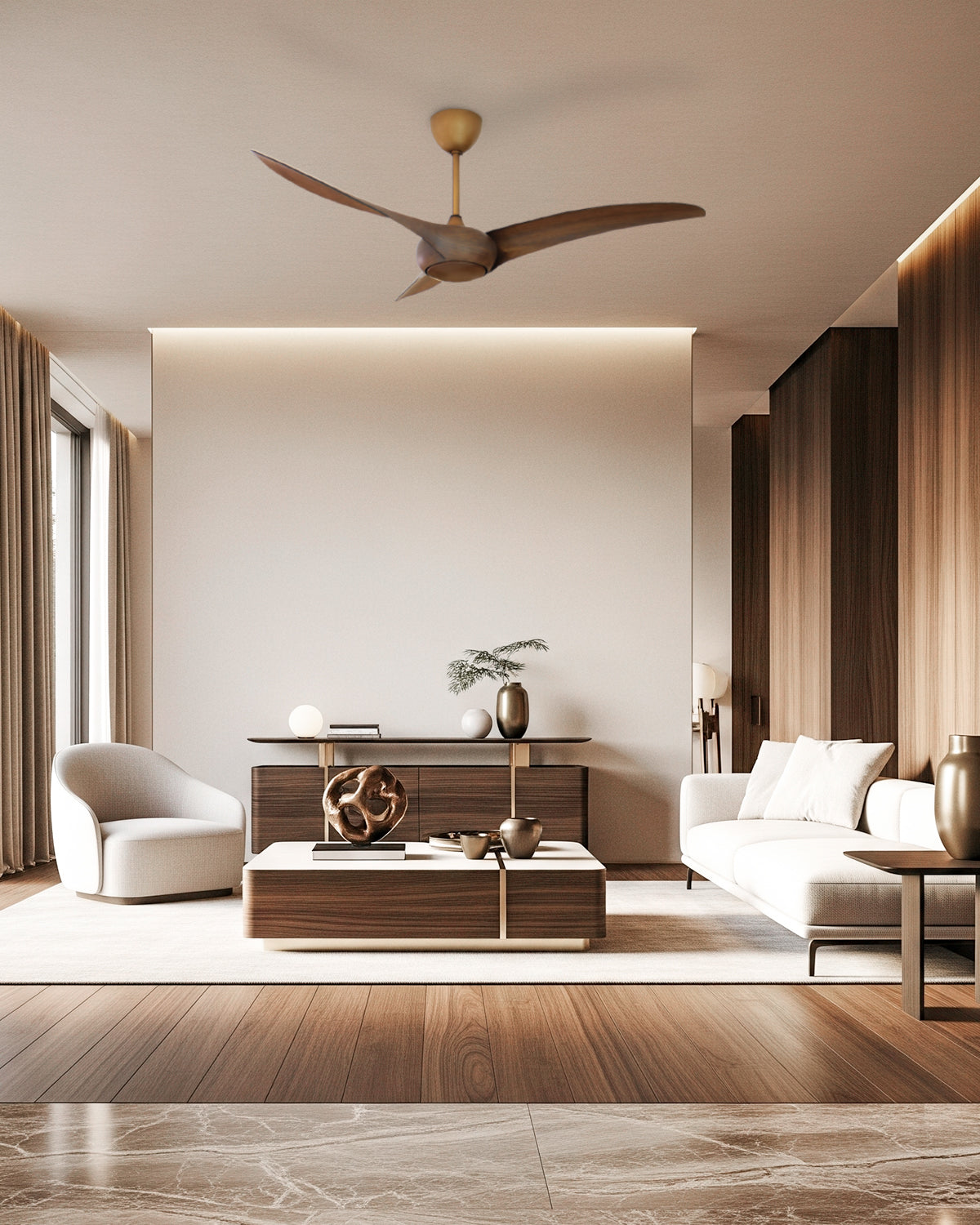 Feather - Modern Wooden Fan
