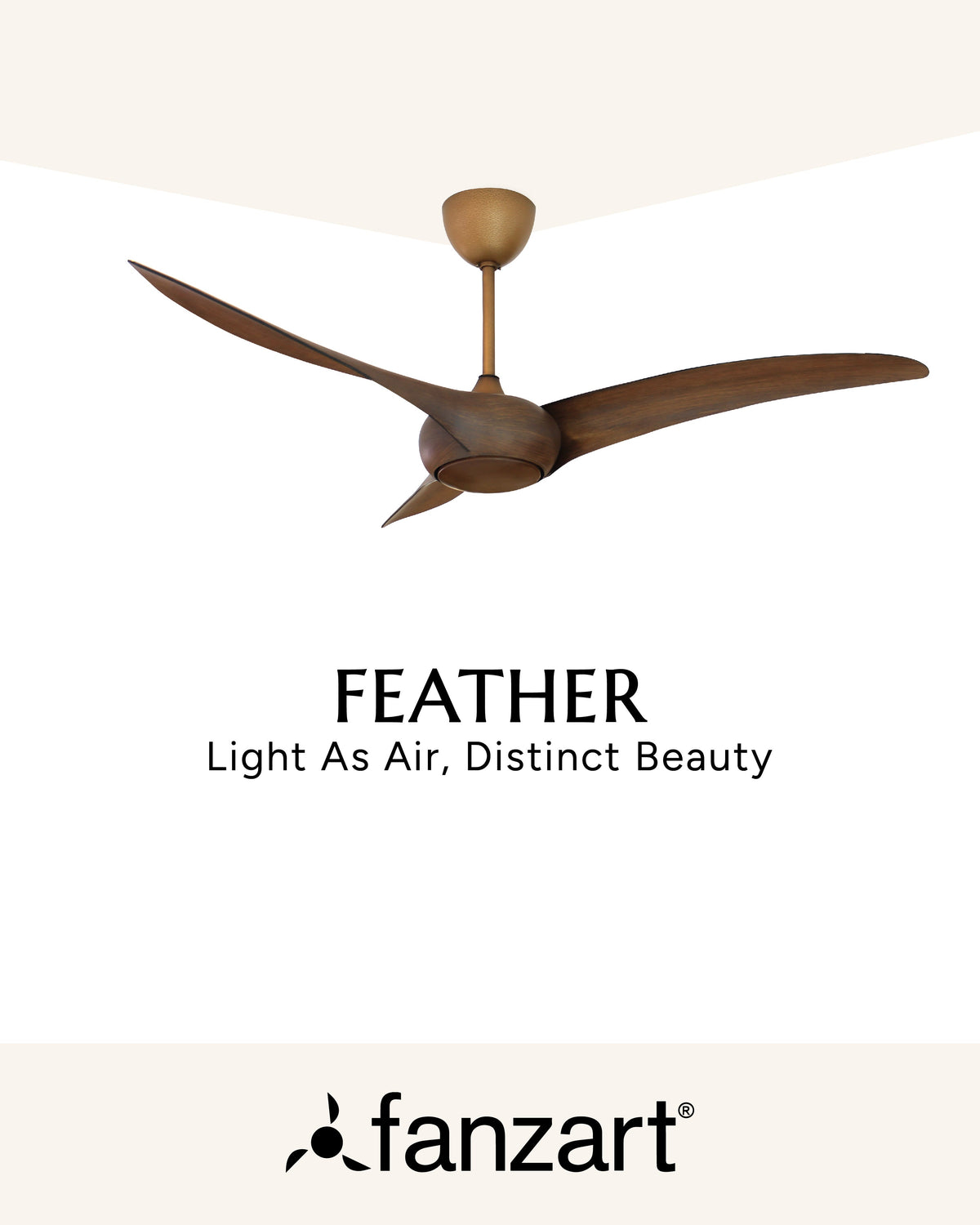 Feather - Modern Wooden Fan